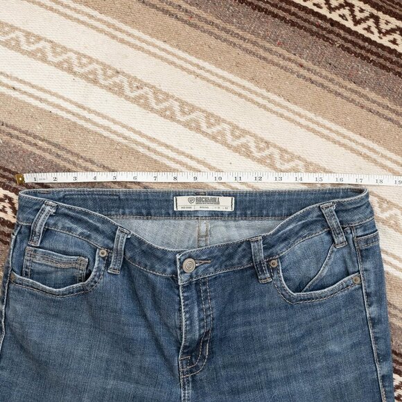 ROCK & ROLL DENIM MID RISE RIDING BOOTCUT JEANS SZ W31 L32 - Picture 5 of 8